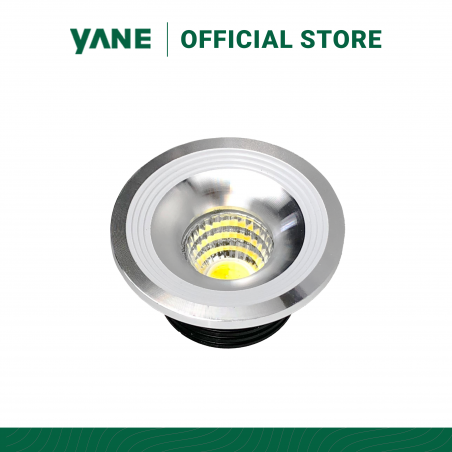 LED DOWNLIGHT LD003 FIXED ROUND (1TITIK) 85-265V/3W 50X24MM YANE GLOSS WHITE (WHITE) ALM