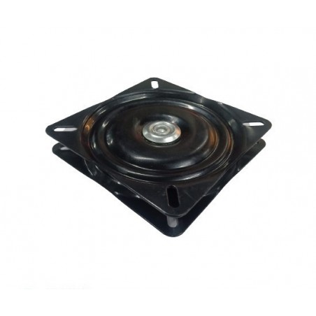 Swivel Plate RM201D Square 155x155x2mm Yane Black Steel